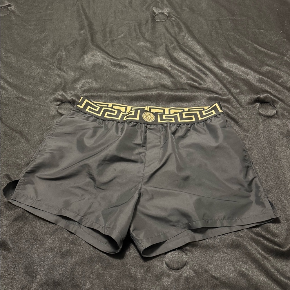 Versace Black and Gold Women's Shorts